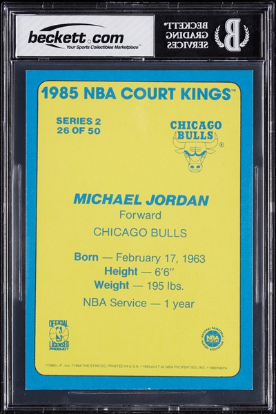 1984-85 Star Co. Court Kings 5x7 Set with Michael Jordan BGS 6 (50)