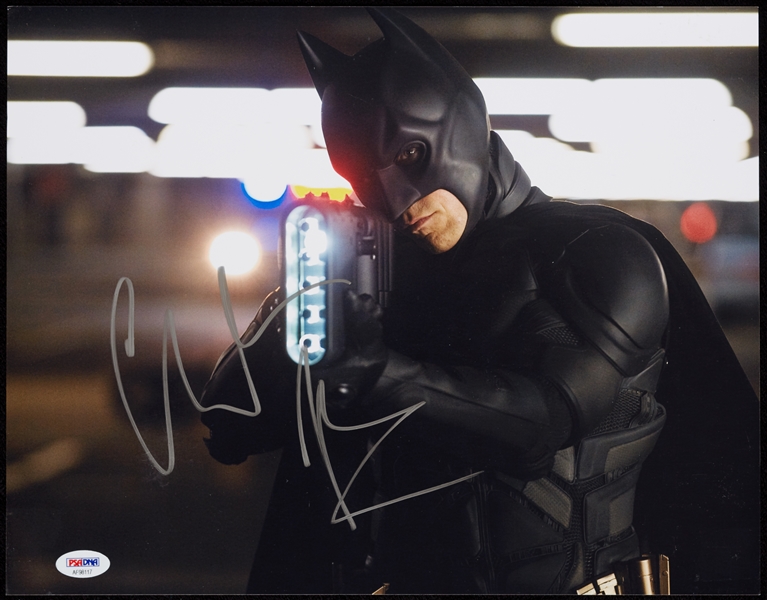 Christian Bale Signed Batman 11x14 Photo (PSA/DNA)