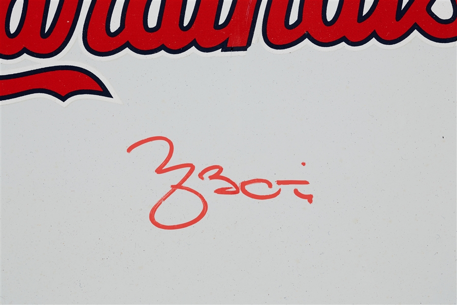 Yadier Molina Signed Cardinals Logo Base (BAS)