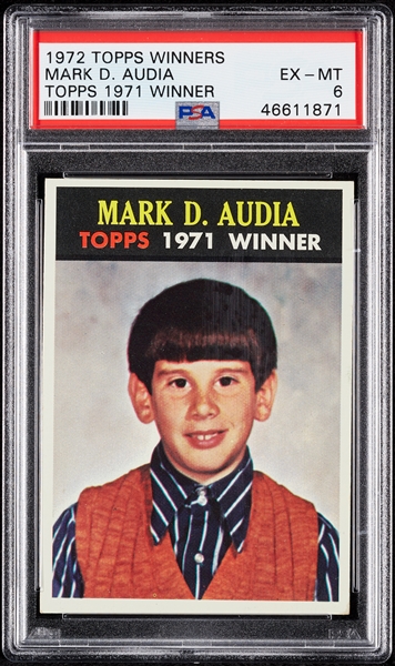 1972 Topps 1971 Winners Mark D. Audia PSA 6