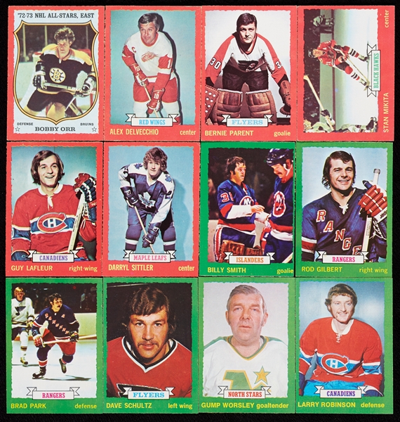1973 O-Pee-Chee Hockey Complete Set With Inserts (298)