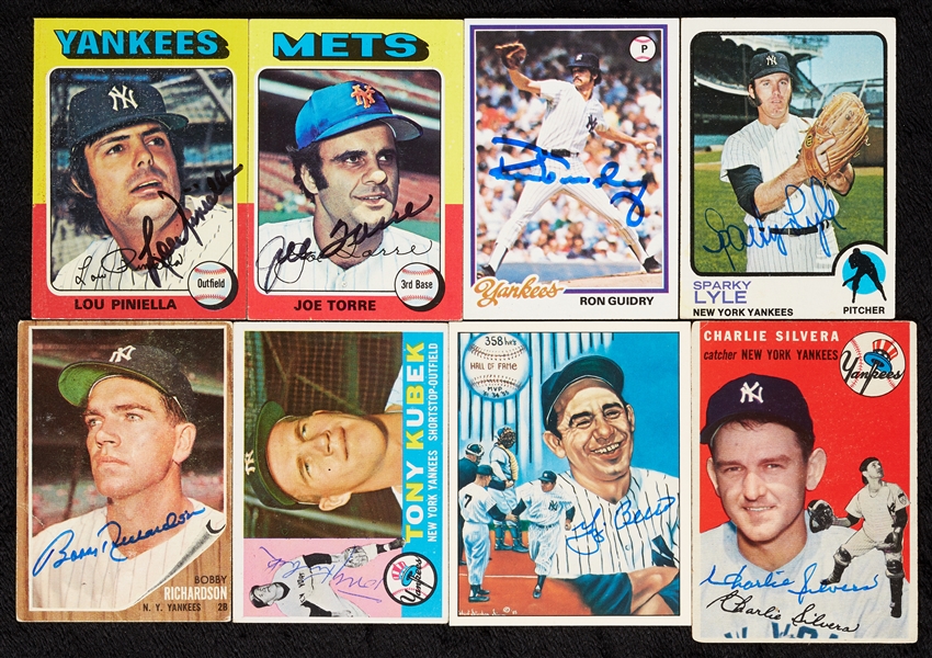 1954-1979 Topps Signed Yankees & Mets Card Group (115)