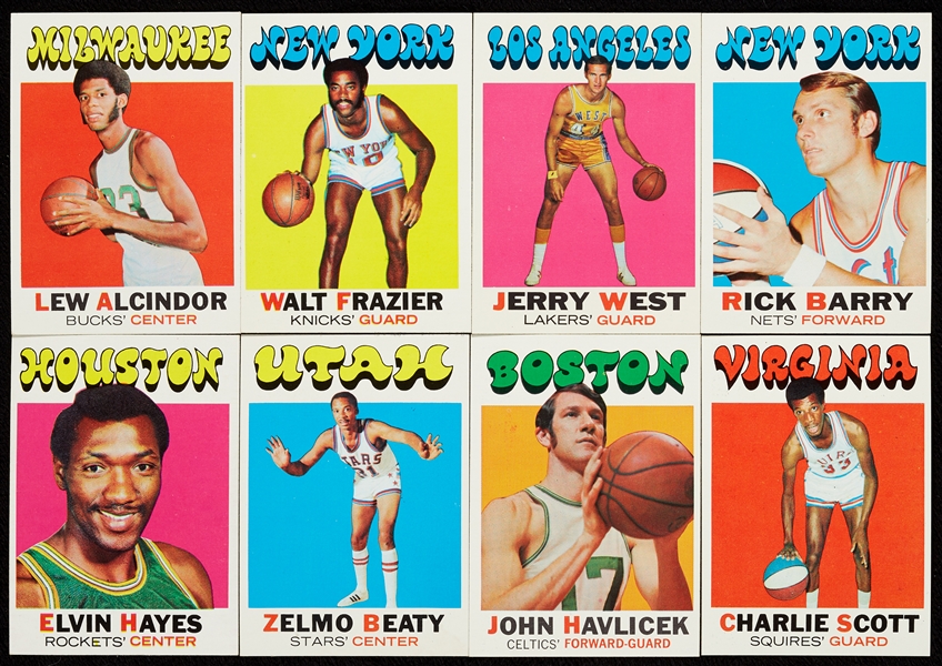 1971-72 Topps Basketball High-Grade Near Set With Extras (222-233)