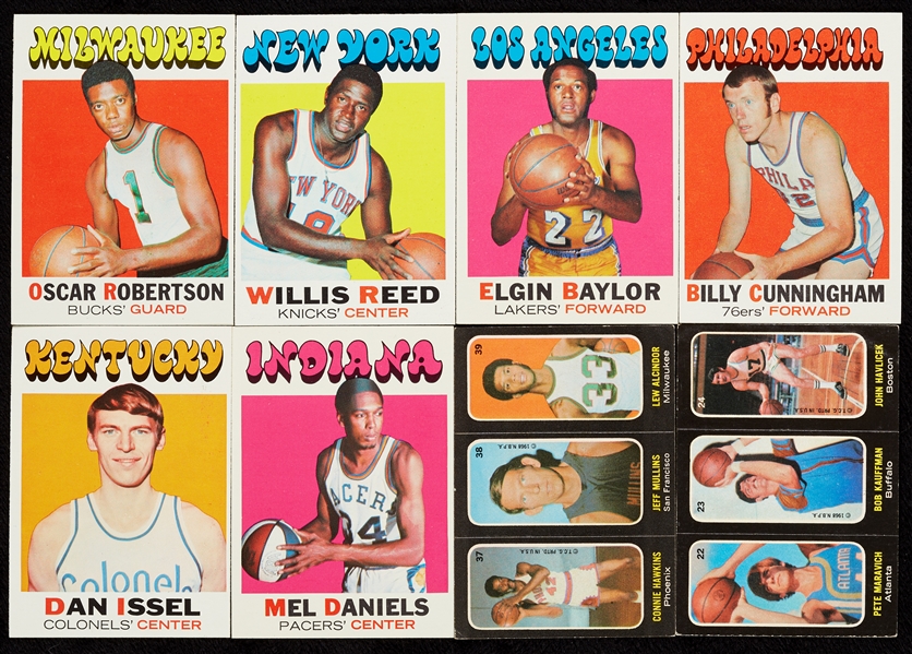 1971-72 Topps Basketball High-Grade Near Set With Extras (222-233)
