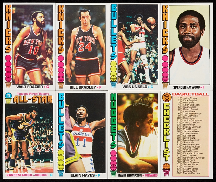 1976 Topps Basketball High-Grade Complete Set With Extras, PSA 6 Erving (176/144)