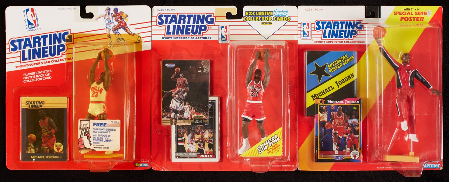 Michael Jordan Starting Lineup Figurines Group (3)