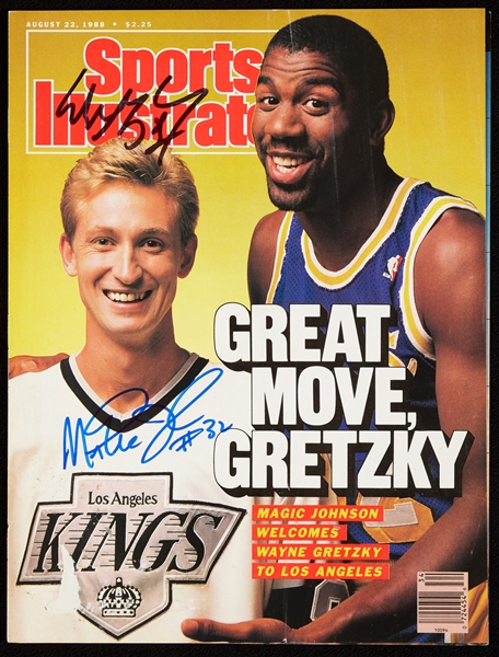 Wayne Gretzky & Magic Johnson Signed Sports Illustrated Cover (1988) (BAS)