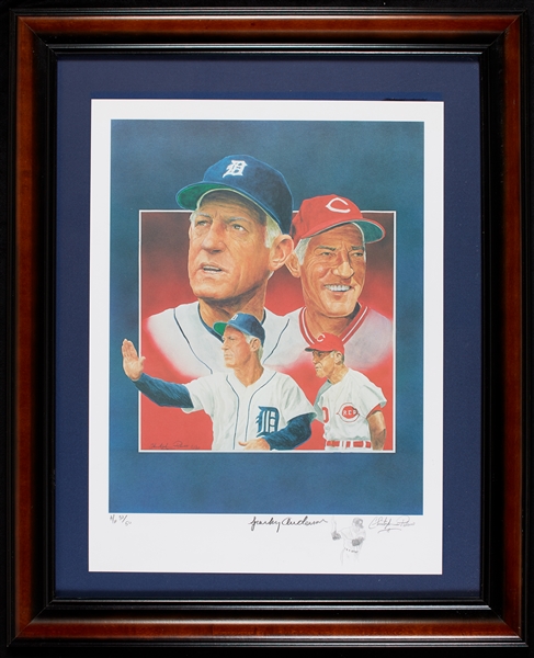 Sparky Anderson Signed Christopher Paluso Lithograph Artist's Proof (30/50)