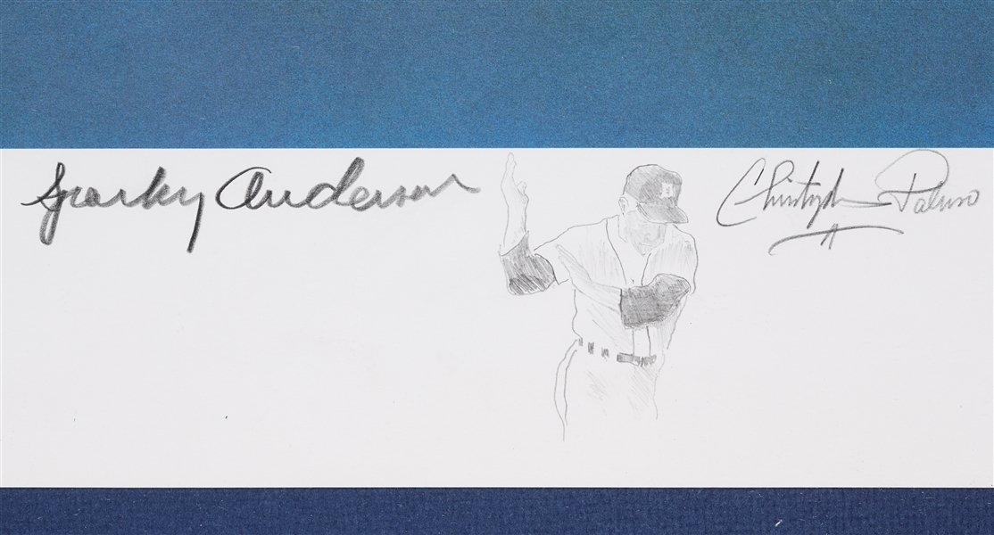 Sparky Anderson Signed Christopher Paluso Lithograph Artist's Proof (30/50)
