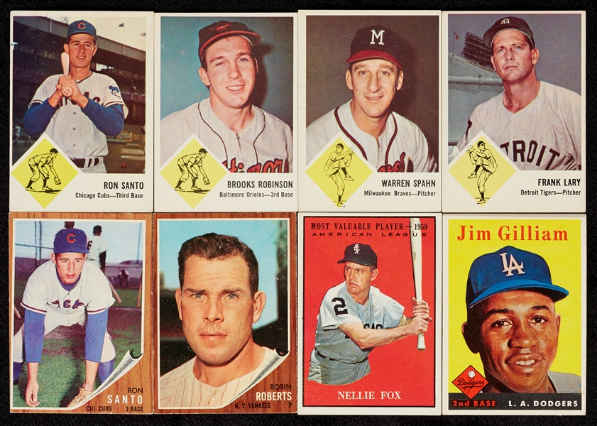 1951-64 Topps Large Group With HOFers and Key Stars (250)