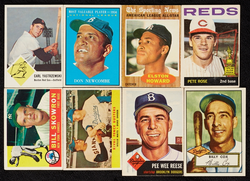 1951-64 Topps Large Group With HOFers and Key Stars (250)