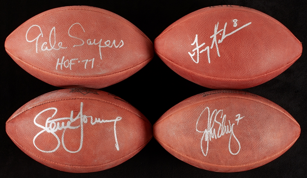 HOFers Signed Football Group with Elway (4)