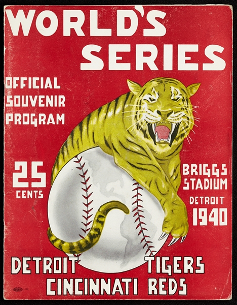 1940 World Series Program (at Detroit)