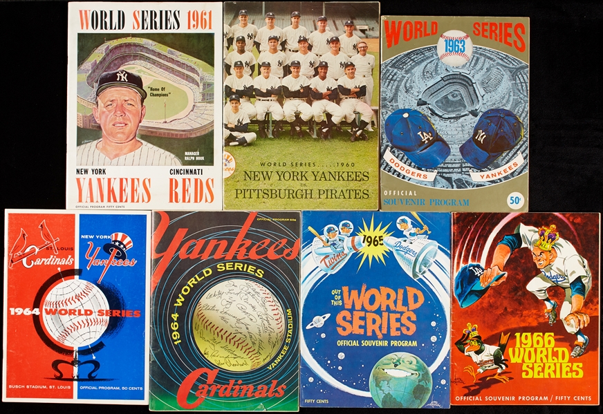 1950s/1960s World Series Program Group (15)