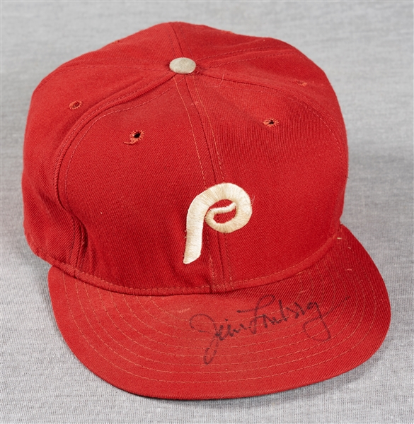 Jim Lonborg Philadelphia Phillies Game-Used & Signed Cap
