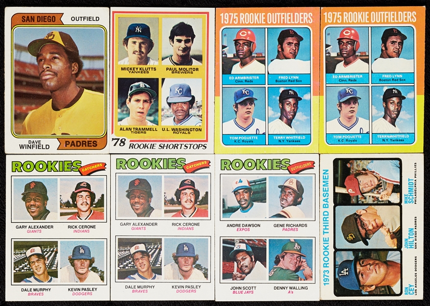 1970s Topps Baseball Rookies Group With Schmidt, Winfield (13)
