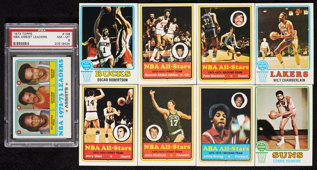 1973 Topps Basketball High-Grade Complete Set (264)