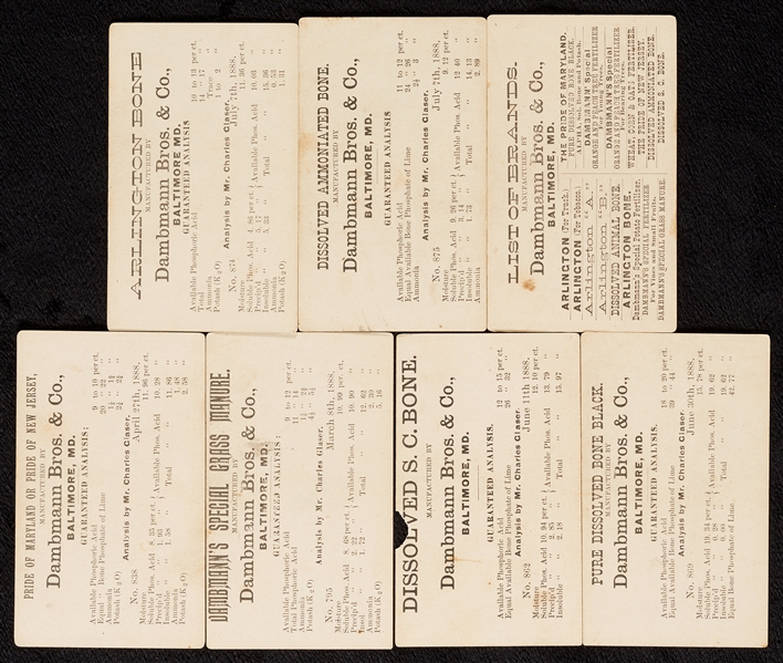1880 Dambmann Bros. & Co. Trade Cards of Presidents (7)
