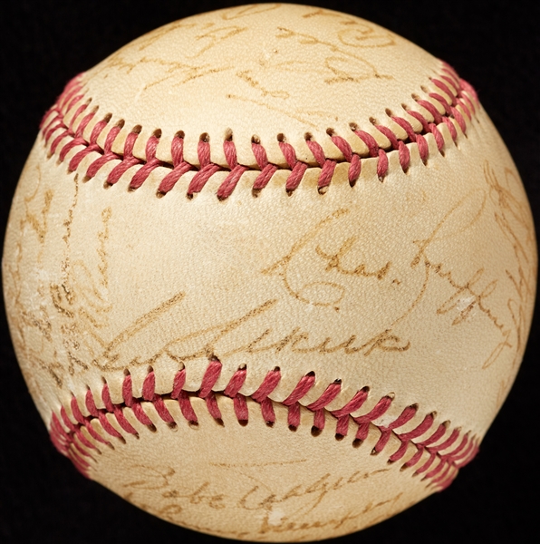 1939 New York Yankees World Champs Team-Signed Baseball (BAS)