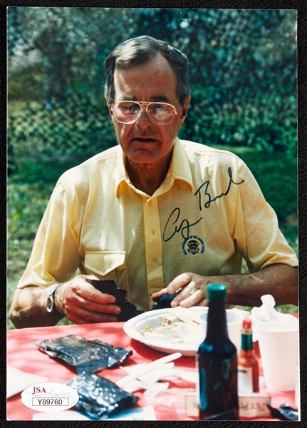 George H.W. Bush Signed Original 5x7 Photo (JSA)