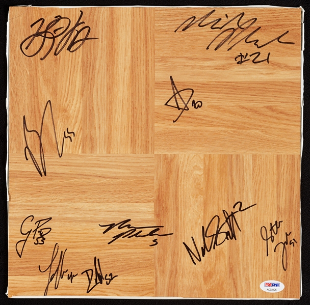 2009-2010 Duke National Champions Team-Signed Floorboard (10) (PSA/DNA)