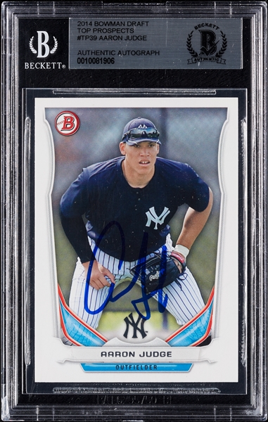 Aaron Judge Signed 2014 Bowman Draft Top Prospects No. TP39 (BAS)