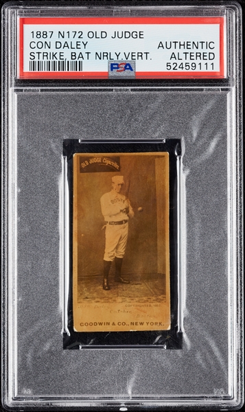 1887 N172 Old Judge Con Daley PSA Authentic