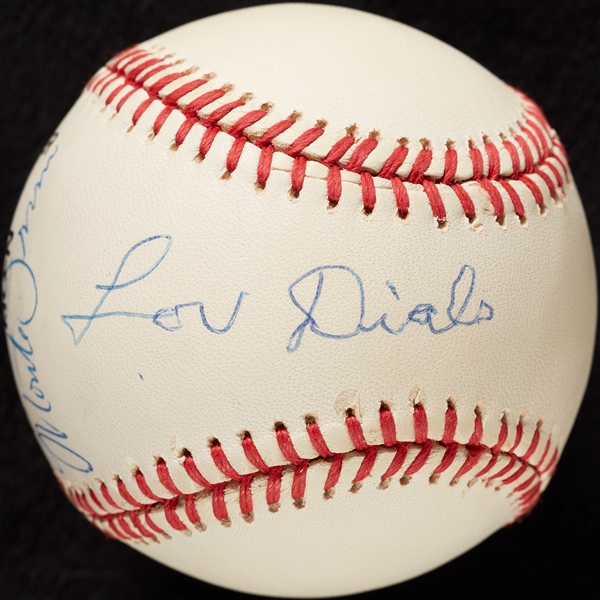 Willie Mays, Monte Irvin & Lou Dials Signed ONL Baseball (BAS)