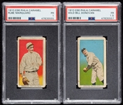 1910 E96 Philadelphia Caramel PSA-Graded Pair with Rube Marquard (2)