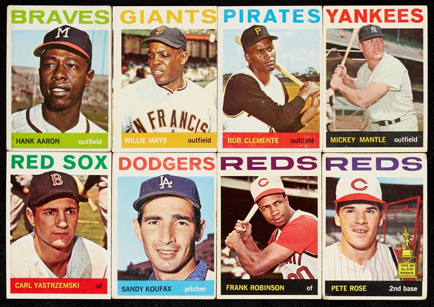 1964 Topps Baseball Massive Hoard With Mantle, HOFers (850)