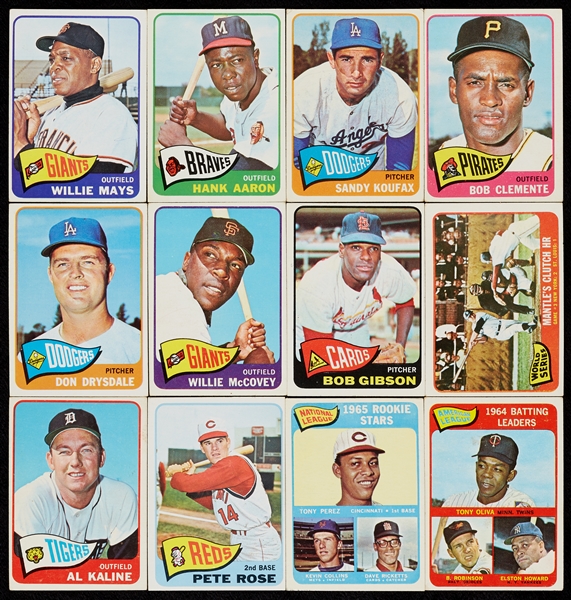 1965 Topps Baseball Massive Hoard With HOFers, Stars, Specials (1,800)