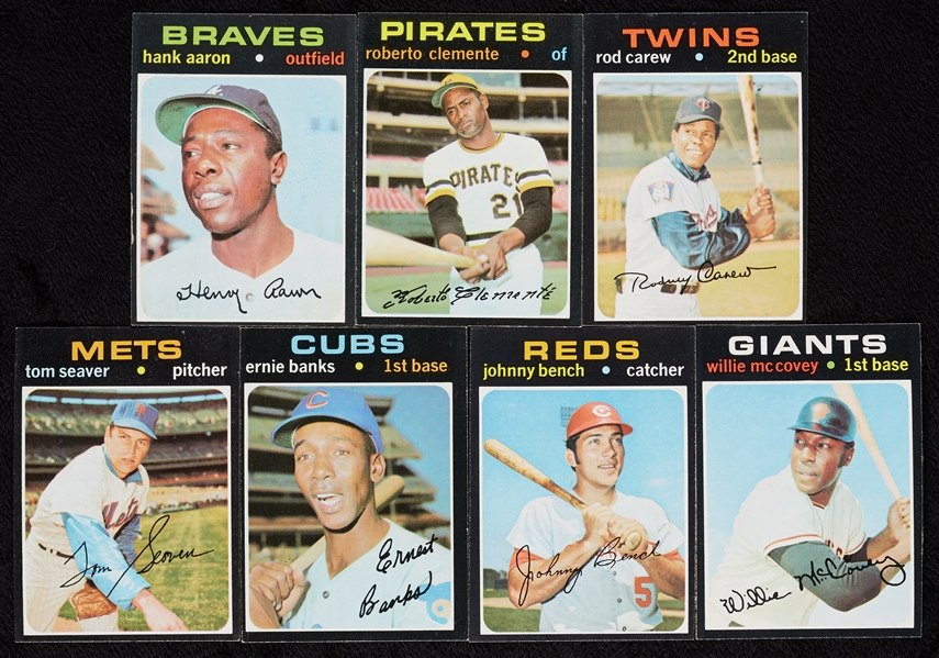 1971 Topps Baseball High-Grade Group With Extra HOFers (487)