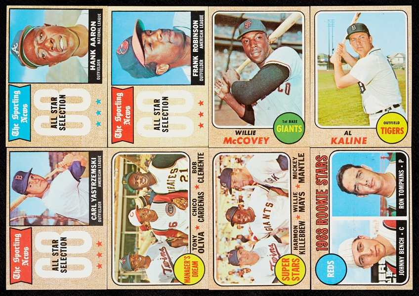 1968 Topps Baseball Partial Set With 31 HOFers (464/598)