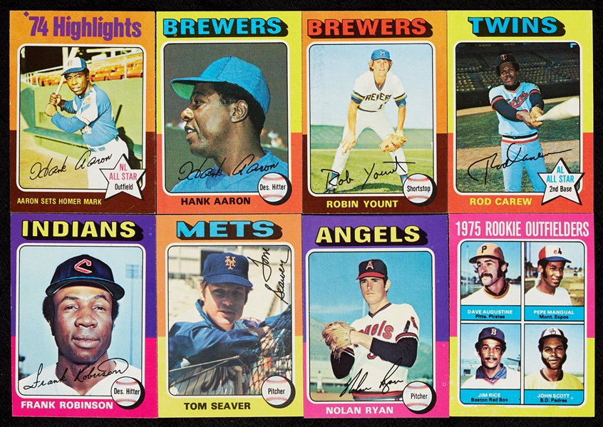 1975 Topps Baseball Super High-Grade Near-Complete Set (650/660)