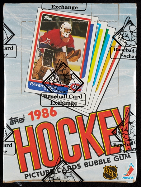 1986 Topps Hockey Wax Box (36) (BBCE)