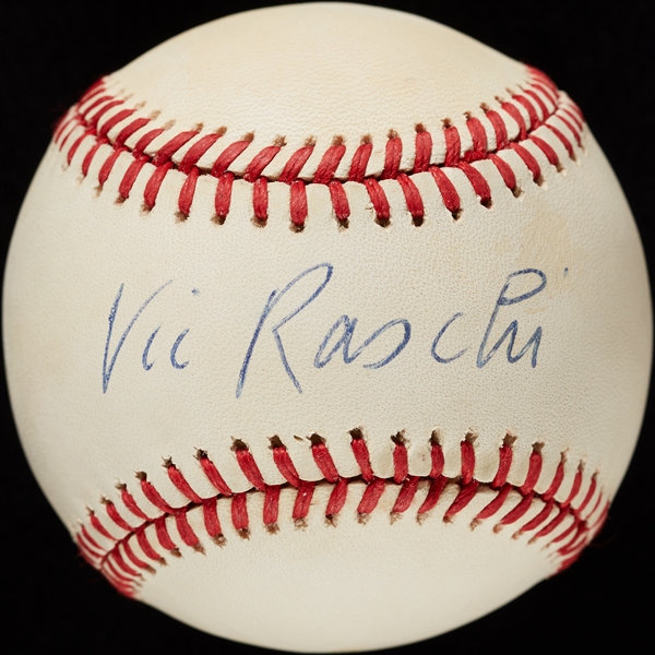 Vic Raschi Single-Signed OAL Baseball (PSA/DNA)
