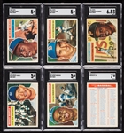 1956 Topps Baseball Complete Set, SGC 5 Mantle (342)