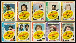 1978 Topps Football Cello Packs Group with Staubach on Top (10)