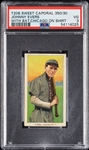 1909-11 T206 Johnny Evers With Bat, Chicago on Shirt PSA 3