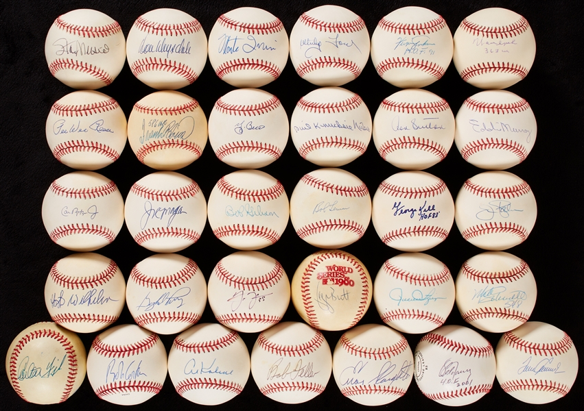 HOFers Single-Signed Baseball Group (31)