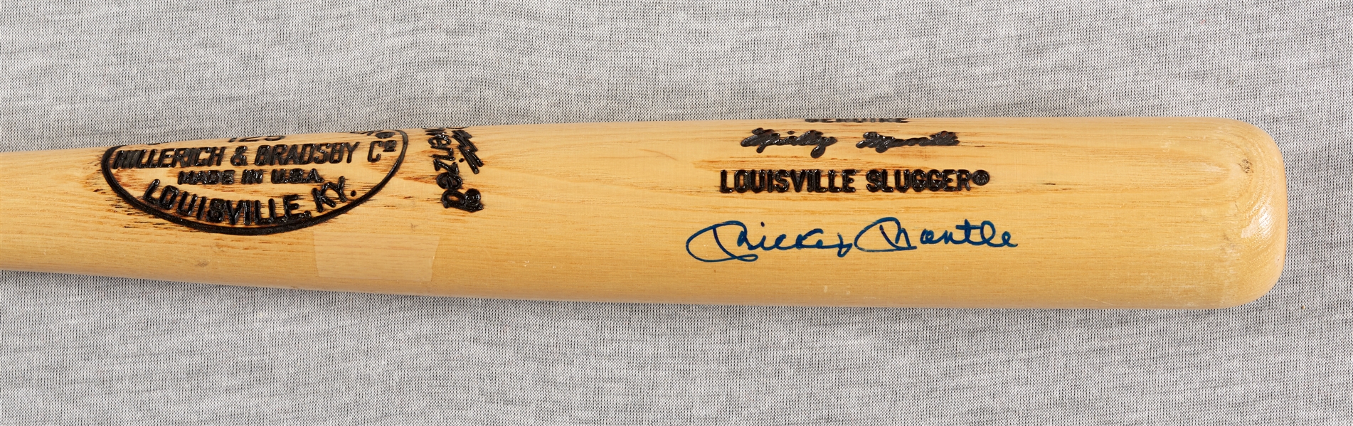 Mickey Mantle Signed H&B Personal Model Bat (BAS)