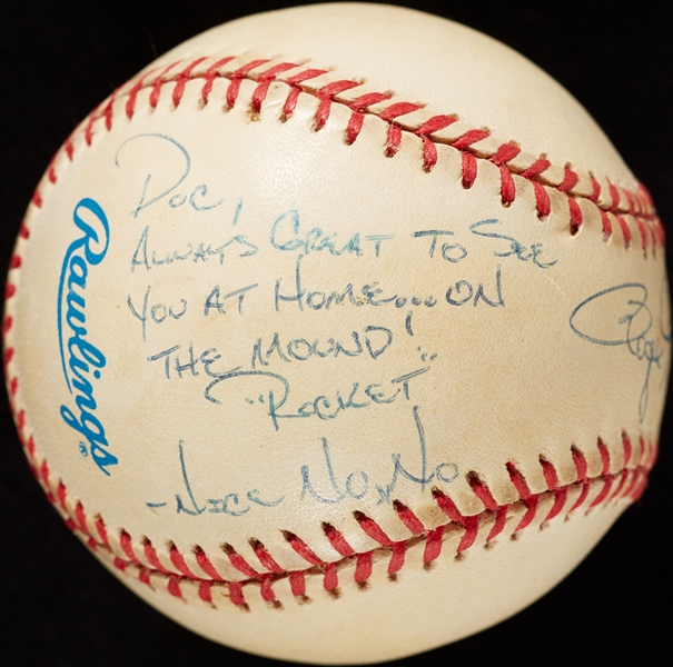 Roger Clemens Single-Signed OAL Baseball with Unique Inscription (BAS)