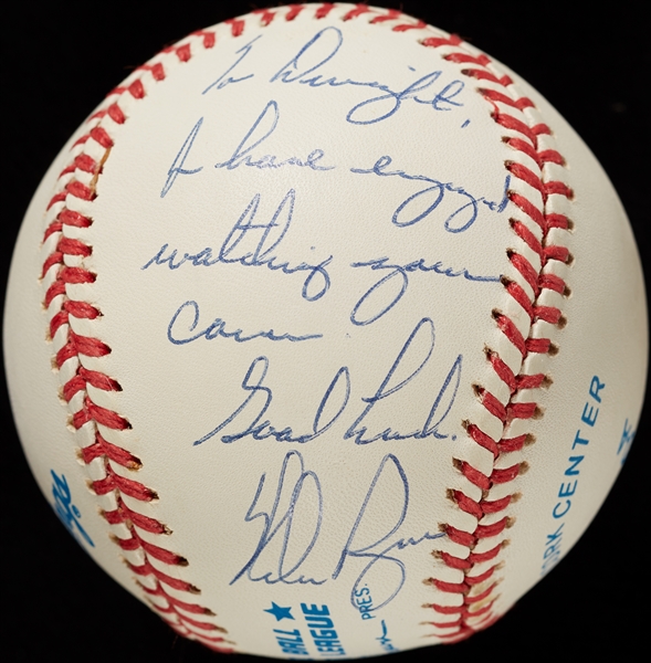 Nolan Ryan Single-Signed OAL Baseball with Unique Inscription 