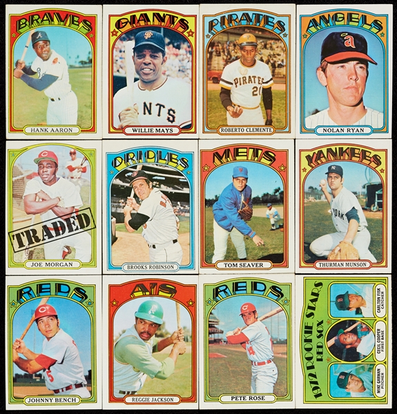 1972 Topps Baseball Complete Set With Extra HOFers (880)