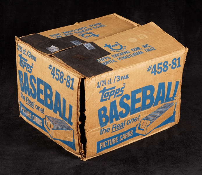 1981 Topps Baseball Grocery Rack Pack Box Equivalent with Raines Top in Empty Case (24) (BBCE)