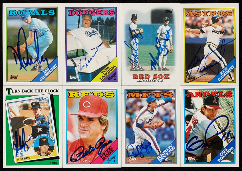 Signed 1988 Topps Baseball Near Set (763/780)