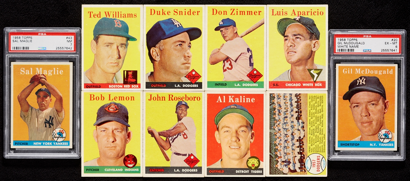 1958 Topps Baseball High-Grade Series I Array (65/110)