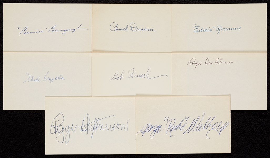 1920-1929 Signed Index Card Collection (725)
