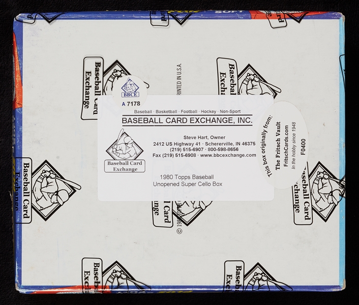1980 Topps Baseball Super Cello Box (24) (Fritsch/BBCE)