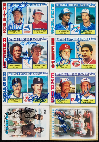 Signed 1981-1989 Topps Leaders Collection (125)